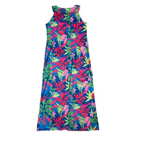 Katherine Way Charleston Maxi Dress Packable Multicolored Size Small - Picture 2 of 13